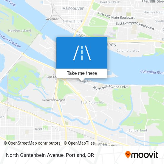 Mapa de North Gantenbein Avenue