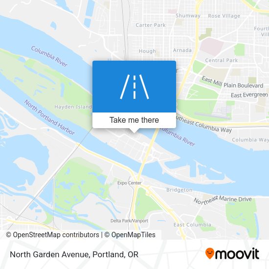 North Garden Avenue map