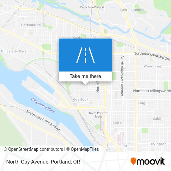 Mapa de North Gay Avenue