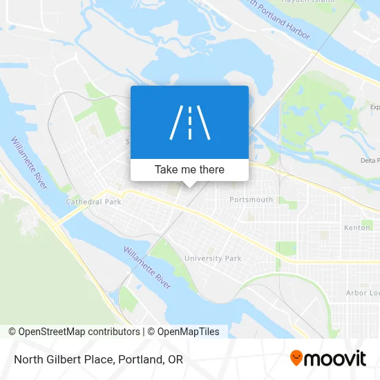 North Gilbert Place map