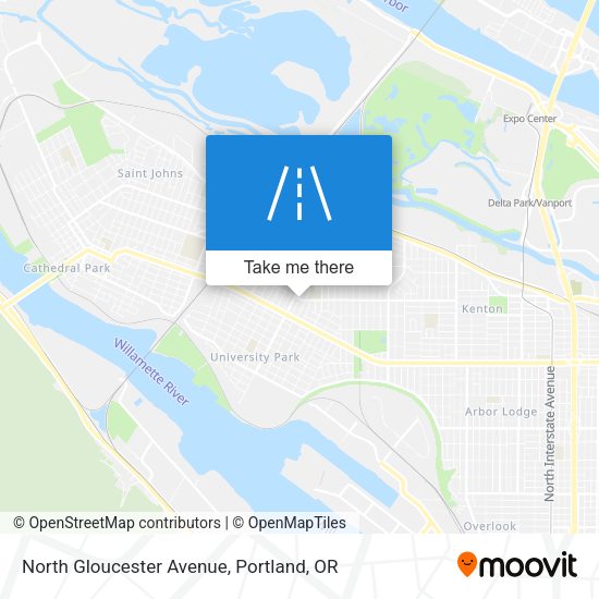 Mapa de North Gloucester Avenue