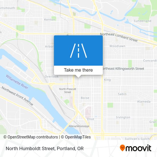 North Humboldt Street map