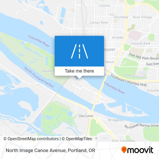 North Image Canoe Avenue map