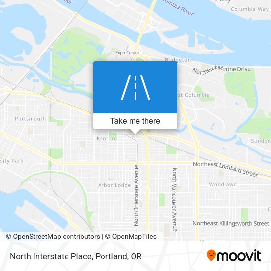 Mapa de North Interstate Place