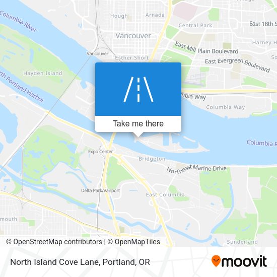 North Island Cove Lane map