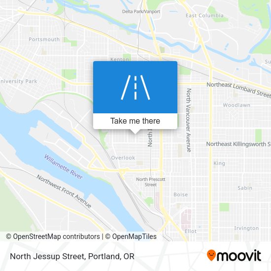Mapa de North Jessup Street