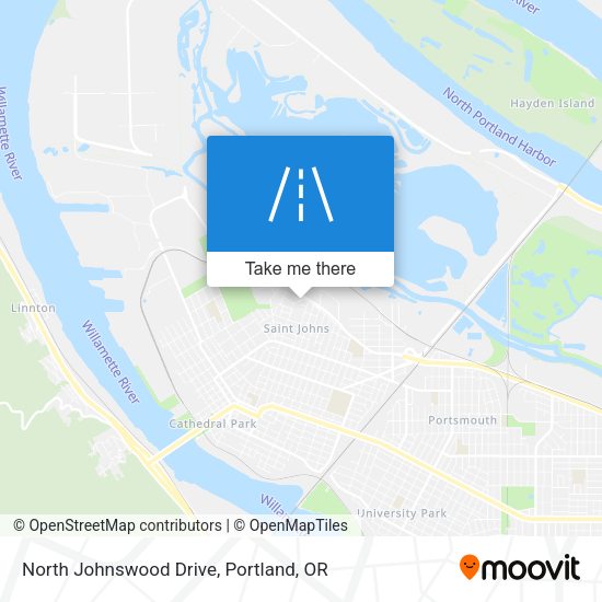 North Johnswood Drive map