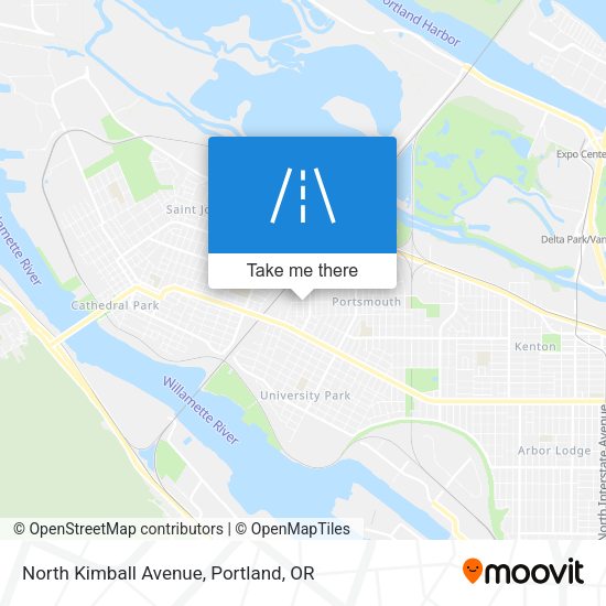 North Kimball Avenue map
