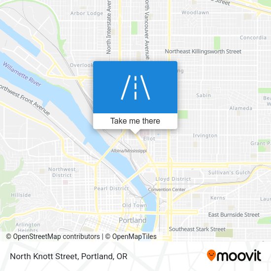 Mapa de North Knott Street