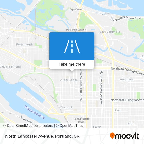 North Lancaster Avenue map