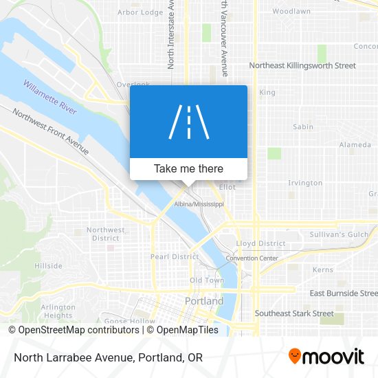 North Larrabee Avenue map