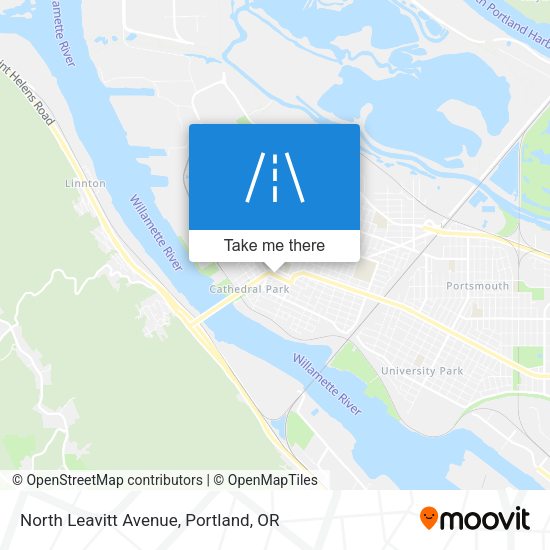 North Leavitt Avenue map