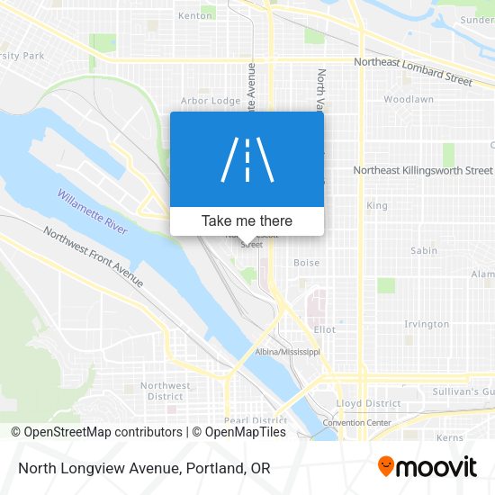 North Longview Avenue map
