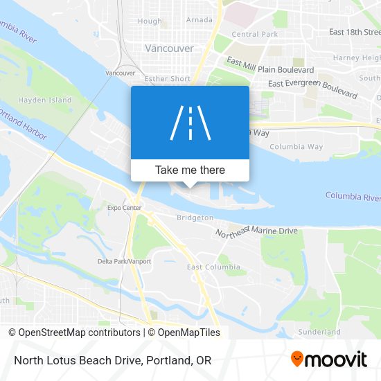 North Lotus Beach Drive map