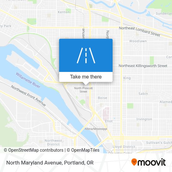 Mapa de North Maryland Avenue