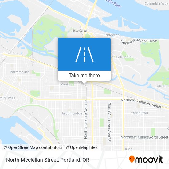 North Mcclellan Street map
