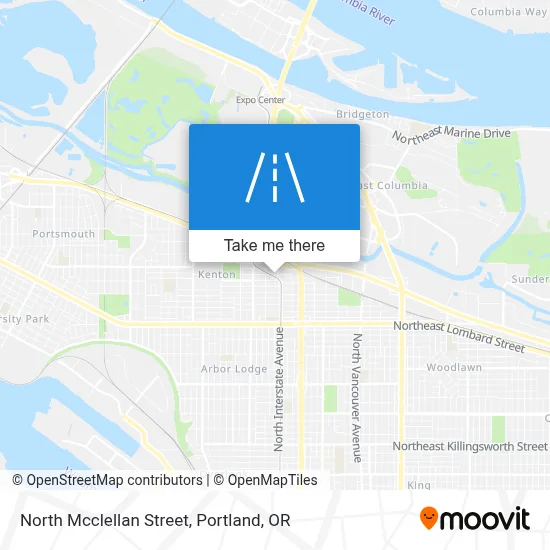 North Mcclellan Street map