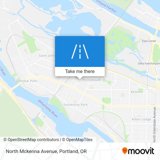 North Mckenna Avenue map