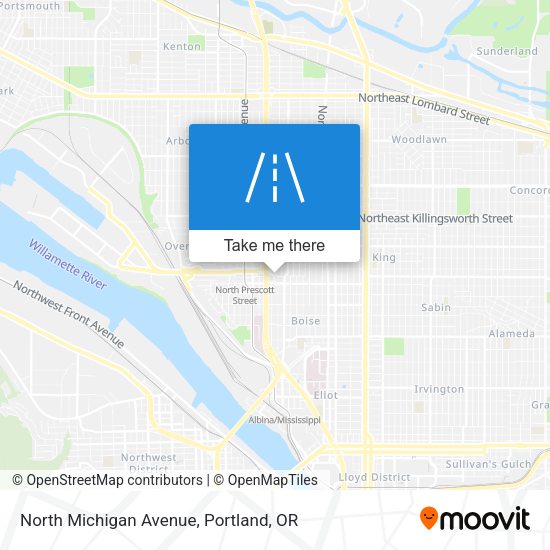 Mapa de North Michigan Avenue