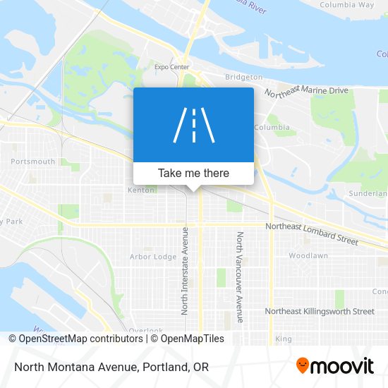 Mapa de North Montana Avenue