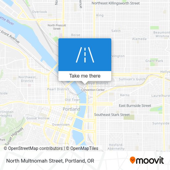 North Multnomah Street map