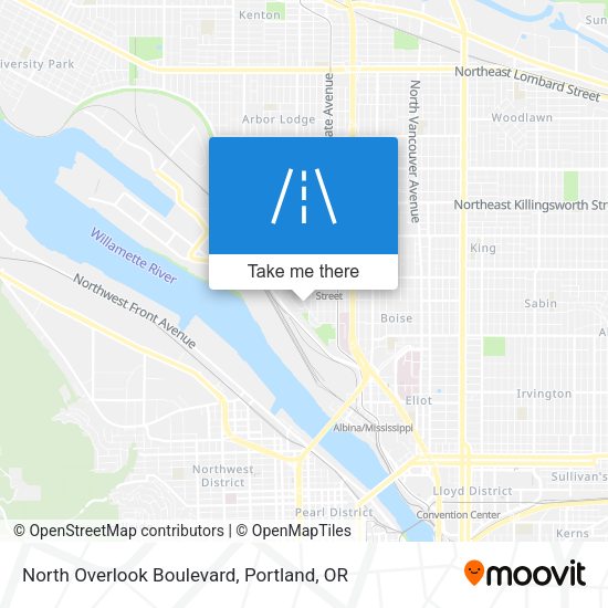 North Overlook Boulevard map