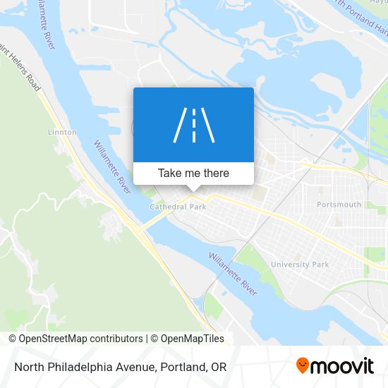 North Philadelphia Avenue map