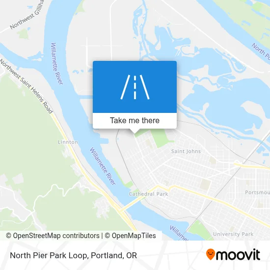 North Pier Park Loop map