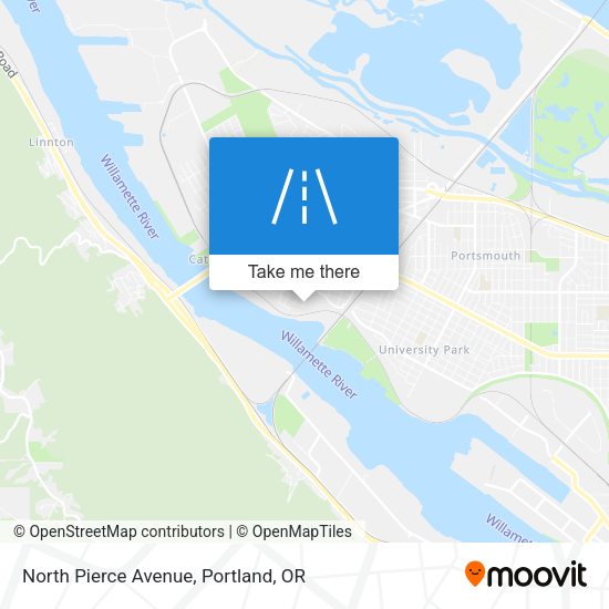 North Pierce Avenue map