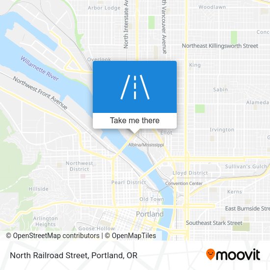 North Railroad Street map