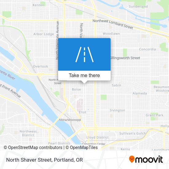 Mapa de North Shaver Street