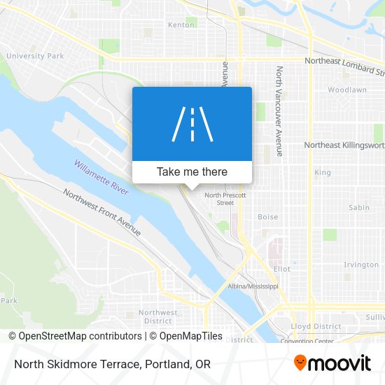 North Skidmore Terrace map