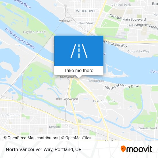 North Vancouver Way map