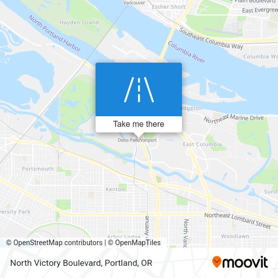 North Victory Boulevard map