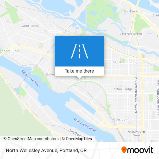 North Wellesley Avenue map