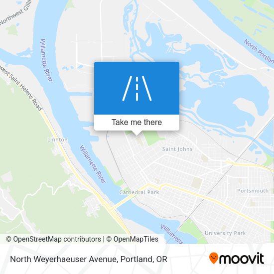 Mapa de North Weyerhaeuser Avenue