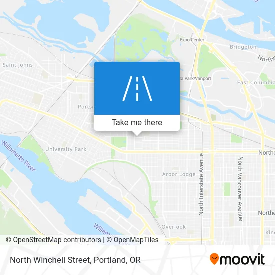 North Winchell Street map