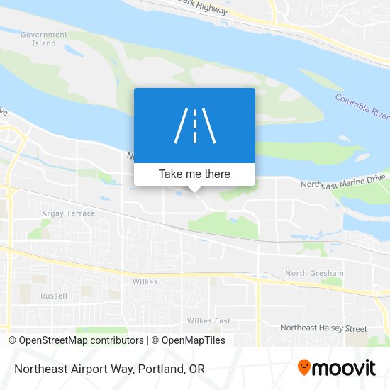 Northeast Airport Way map