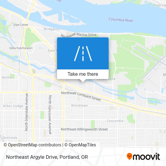 Northeast Argyle Drive map
