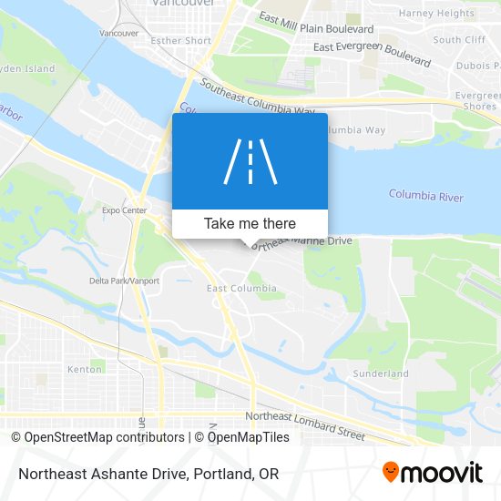 Mapa de Northeast Ashante Drive