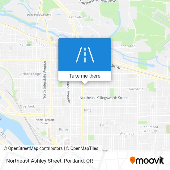 Mapa de Northeast Ashley Street