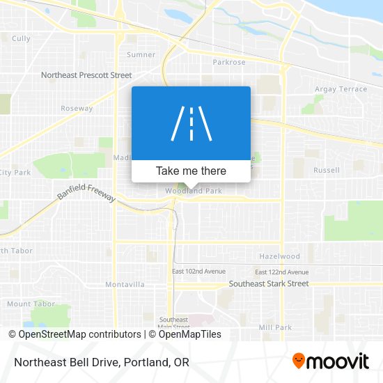 Mapa de Northeast Bell Drive