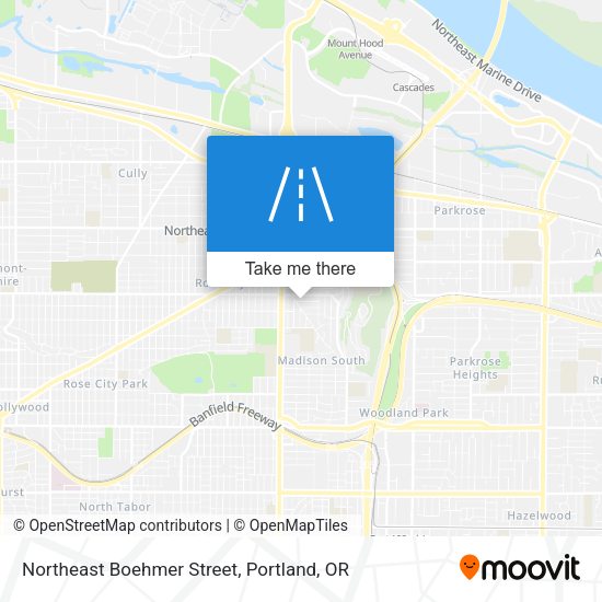Mapa de Northeast Boehmer Street