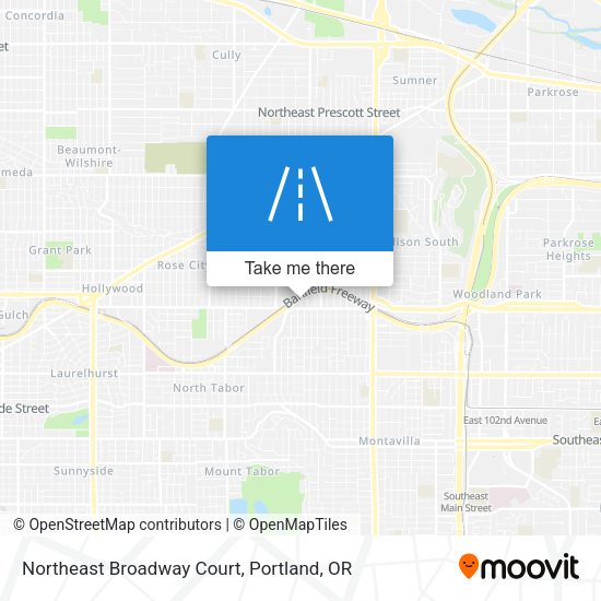 Northeast Broadway Court map