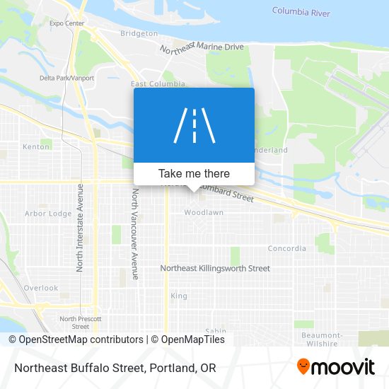 Mapa de Northeast Buffalo Street