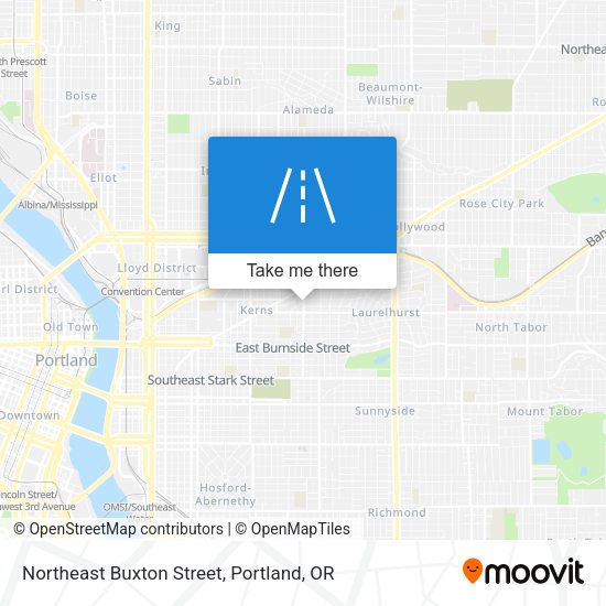 Mapa de Northeast Buxton Street