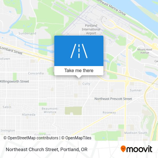 Mapa de Northeast Church Street