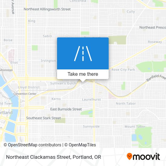 Northeast Clackamas Street map