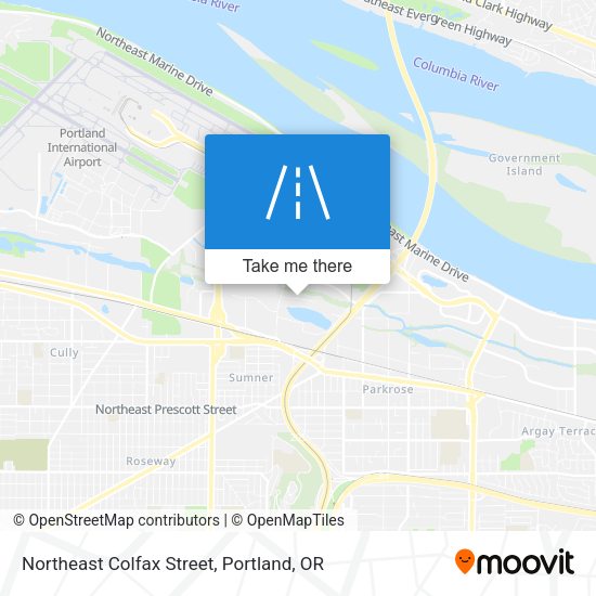 Northeast Colfax Street map