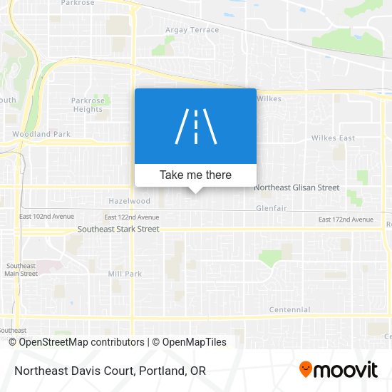 Northeast Davis Court map